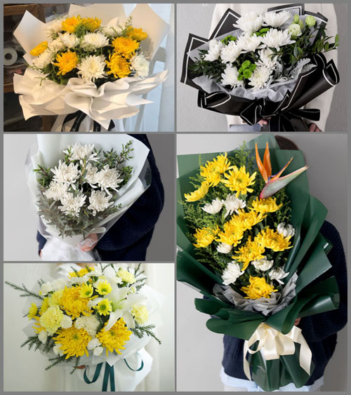 江苏常州武进区洛阳镇白事花束代送